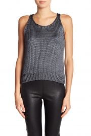 Crop Sleeveless Silk Knit Tank at Nordstrom Rack